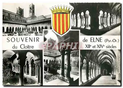 Cartes postales moderne Souvenir de Elne Pyr Or du Cloitre