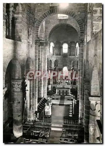 Moderne Karte Eglise de Saint Nectaire magnifique exemple de l'art roman auvergnat Nef Centrale