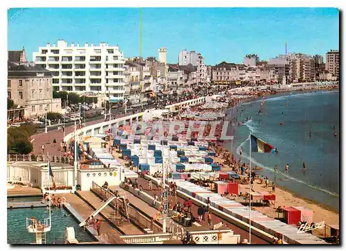 Moderne Karte Sur la Cote de Lumiere Les Sables d'Olonne Le Remblai et la Plage