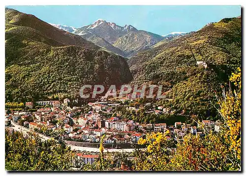 Moderne Karte Amelie les Bains Perle des Pyrenees Station Thermale et Climatique Ete Hiver