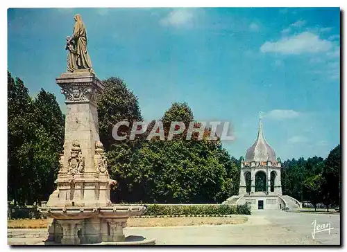 Moderne Karte Sainte Anne d'Auray Morbihan La fontaine et le Monument aux Morts