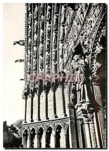 Moderne Karte Cathedrale St Etienne de Bourges Details du Grand Portail The Big Door way