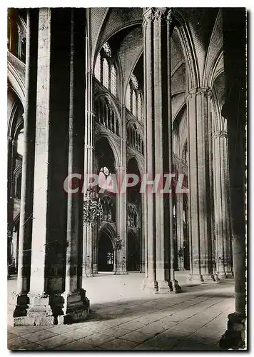 Moderne Karte Cathedrale St Etienne de Bourges A Travers les Nefs