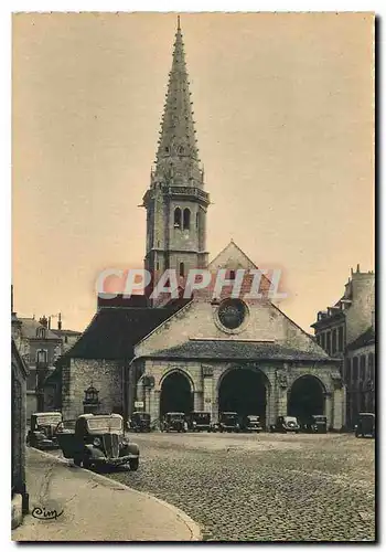 Moderne Karte Dijon Cote d'Or Facade de l'Eglise St Philibert romane Clocher du XVI