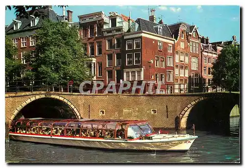 Cartes postales moderne Amsterdam Holland La Herengracht aux sept ponts