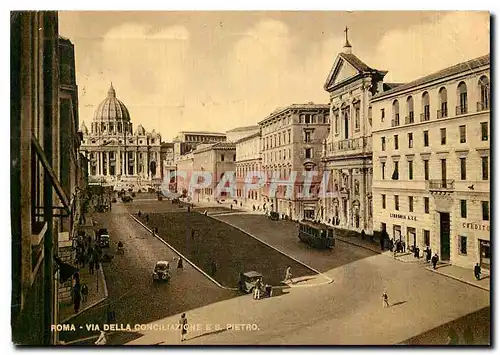 Cartes postales moderne Roma Via della Conciliazione ES Pietro