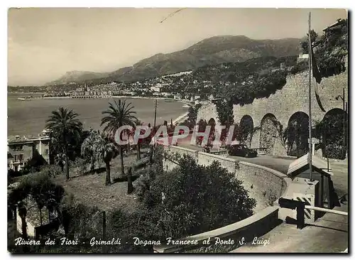 Moderne Karte Riviera dei Fiori Grimaldi Dogana Francese al Ponte S Luigi