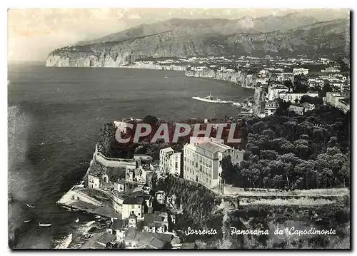 Moderne Karte Sorrento Panorama da Capodimonte