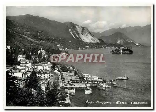 Cartes postales moderne Lago Maggiore Stresa Panorama