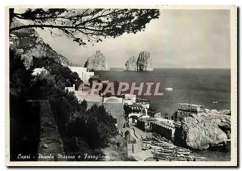 Cartes postales moderne Capri Piccola Marina e Faraglioni