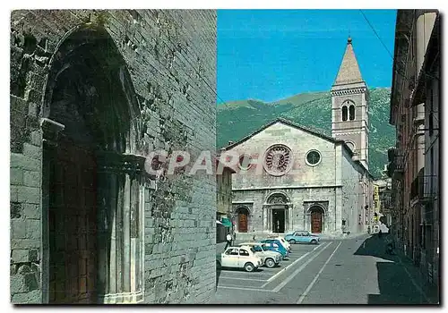 Moderne Karte Gualdo Tadino Piazza Martiri Duomo Pinacoteca