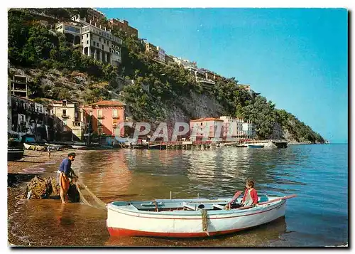 Moderne Karte Sorrento Panorama view Ansicht