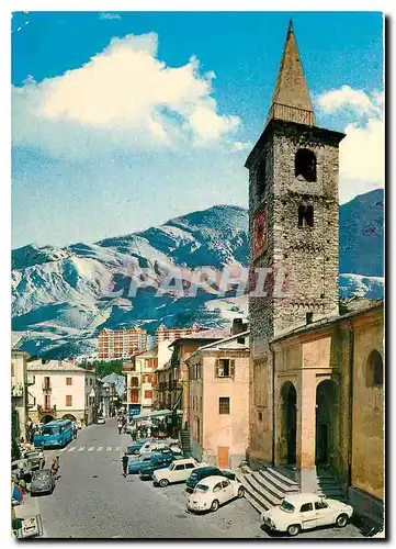 Moderne Karte Limone Piemonte La Piazza e la Chiesa Parrocchiale