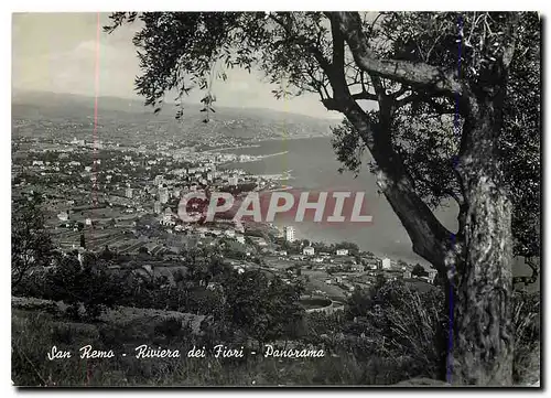 Moderne Karte San Remo Riviera dei Fiori Panorama