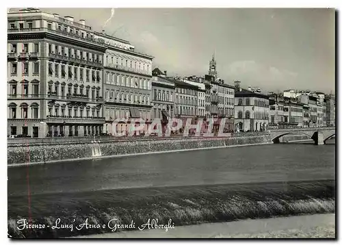 Moderne Karte Firenze Lung Azno e Grandi Alberghi