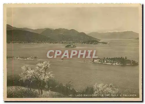 Cartes postales moderne Lago Maggiore Le Tre Isole e Pallanza