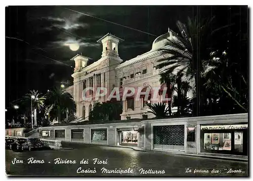 Cartes postales moderne San Remo Riviera dei Fiori Casino Municipale Notturno