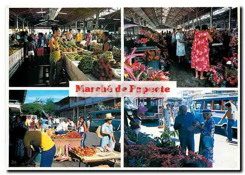 Cartes postales moderne Marche de Papeete