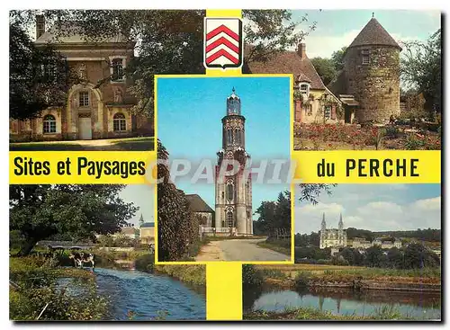 Moderne Karte Sites et Paysages du Perche Monastere du Val Dieu en foret L'Eglise de Maletable