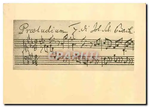 Cartes postales moderne British Museum Beginning of Prelude no 7 of Wohltemperirte Klavier