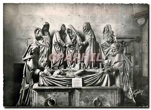 Cartes postales moderne Semur en Auxois Cote d'Or Interieur de l'Eglise Notre Dame La mise au tombeau