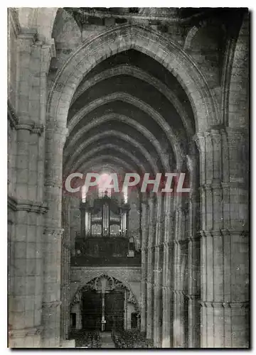 Moderne Karte Cathedrale d'Autun Interieur Voutes du XII siecle Orgue