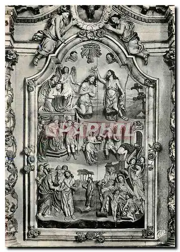 Cartes postales Lampaul Interieur de l'Eglise La Vic de Saint Jean Baptiste