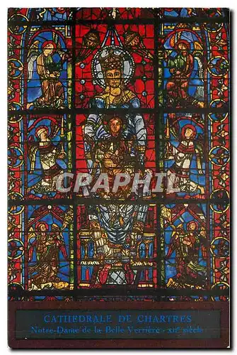 Ansichtskarte AK Chatedrale de Chartres Notre Dame de la Belle Verriere