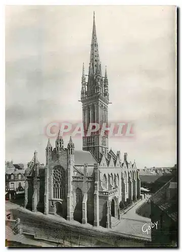 Ansichtskarte AK Saint Pol de Leon Finistere Chapelle du Kreisker Magnifique Clocher