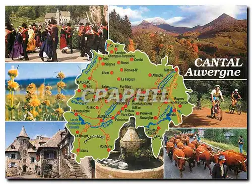 Cartes postales moderne Cantal Auvergne Groupe folklorique Laa Sagraniere