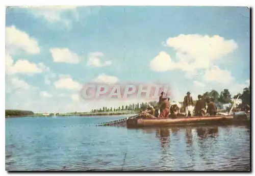 Cartes postales Republica Populara Romana Pecheurs sur le lac Snagov