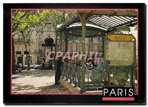 Cartes postales moderne A Montmartre La place des Abbesses