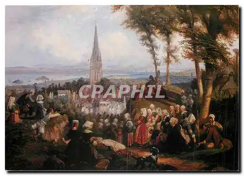 Cartes postales moderne Caradec Louis Pardon a Ploare Huile sur toile