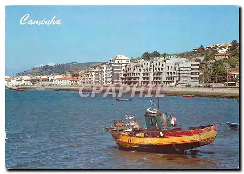 Moderne Karte Portugal Caminha Panorama marginal da Vila