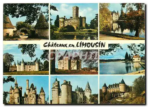 Cartes postales moderne Chateaux en Limousin Brignac Montbrun Nieul Nexon Brie Ballerand Bagnac Coussac Bonneval Rocheco