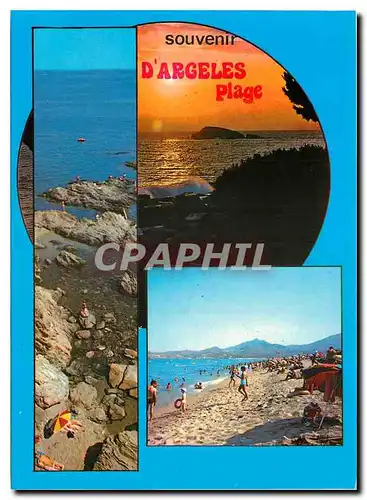 Moderne Karte Souvenir d'Argeles Plage