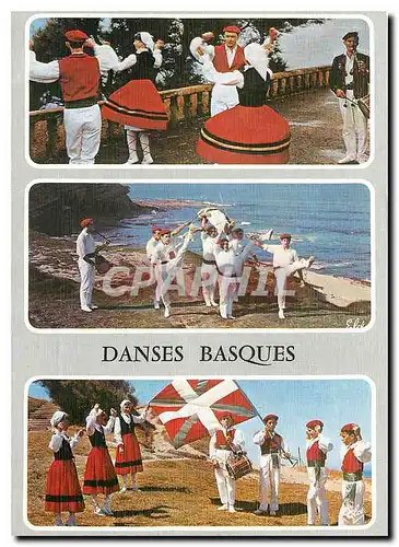 Cartes postales moderne Danses Basques Le Fandango Danse du Chef Mort