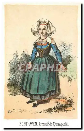 Cartes postales moderne Femme de Pont Avers Finistere Souvenir de la Basse Bretagne
