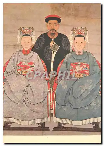Cartes postales moderne Ching Dynasty Mandarino e le sue Chine China