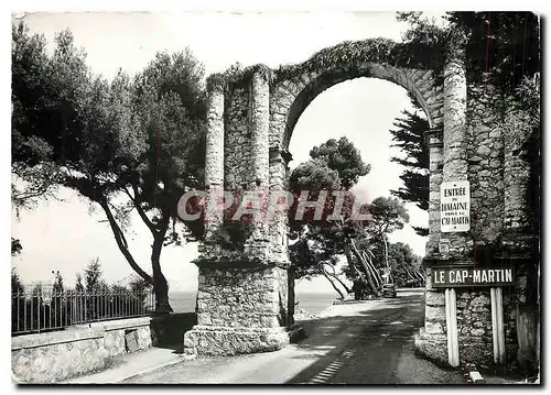 Moderne Karte Cap Martin La porte Romane