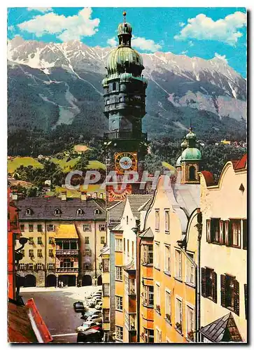 Moderne Karte Innsbruck Blick auf Herzog Friedrich Strafe