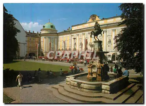 Cartes postales moderne Innsbruck Leopoldsbrunnen mit Hafkirche und Hofburg