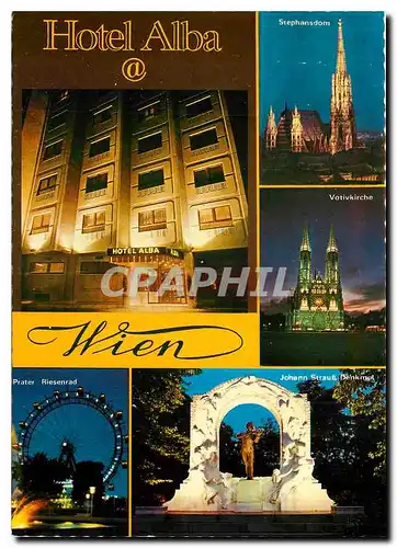 Moderne Karte Hotel Alba Wien