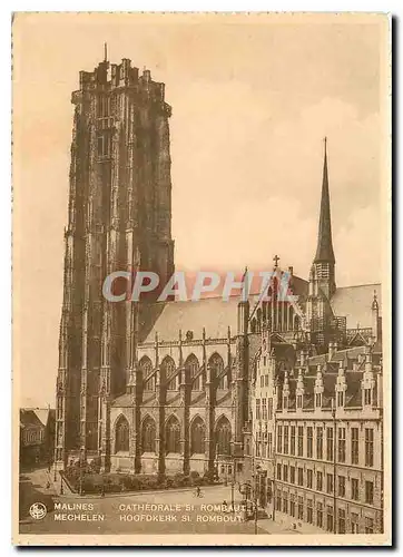 Cartes postales moderne Malines Cathedrale St Rombaut