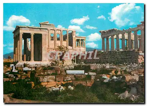 Moderne Karte Athenes Acropolis the Erachtheion