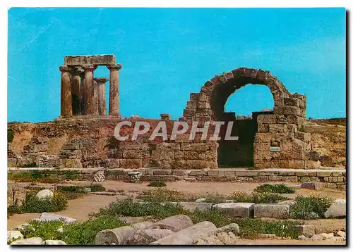 Cartes postales moderne Corinthe Ancienne Triglyphes magazines et le temple d'Apollon