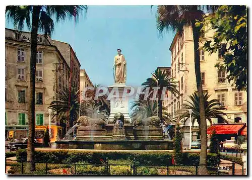 Cartes postales moderne Ajaccio Statue du Consul Place Foch par Laboureur