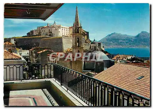 Moderne Karte Calvi Vue panoramique du Grand Hotel de Calvi