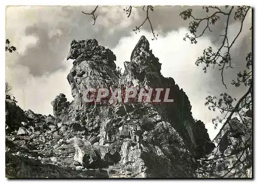 Cartes postales moderne La Corse Ile de Beaute Curieux rocher dans le defile de la scala di Santa Regina