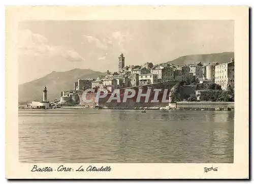 Moderne Karte Bastia Corse La Citadelle